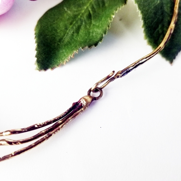 Handcrafted Leaves & Branches Choker Necklace - Picture 8 of 10